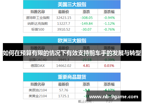 如何在预算有限的情况下有效支持前车手的发展与转型 如何在预算有限的情况下有效支持前车手的发展与转型