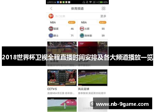 2018世界杯卫视全程直播时间安排及各大频道播放一览